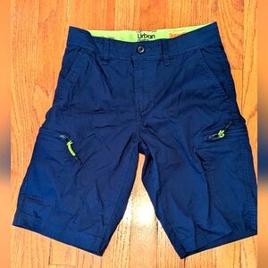 Urban Pipeline Boys Blue Cargo Shorts - Size 12